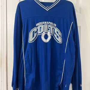 Lee Sport Royal Blue V-Neck Pullover with White Trim